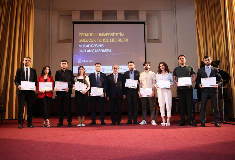“Pedaqoji Universitetin gələcək təhsil liderləri” müsabiqəsinin qalibləri mükafatlandırılıb