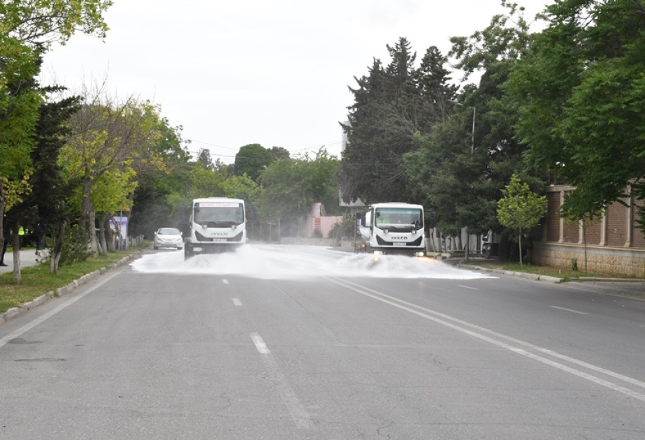 Вымыто 549 улиц Баку