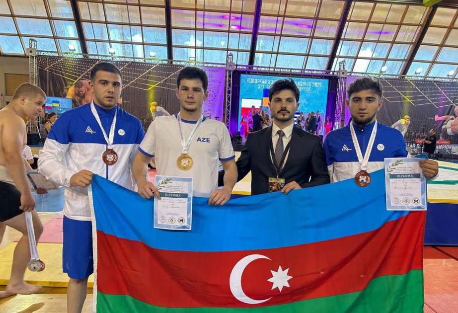 Los luchadores de sumo azerbaiyanos finalizan el Campeonato de Europa con 11 medallas