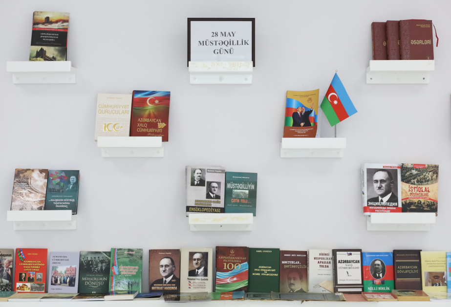 Mərkəzi Elmi Kitabxanada 28 May - Müstəqillik Gününə həsr olunan sərgi təşkil edilib