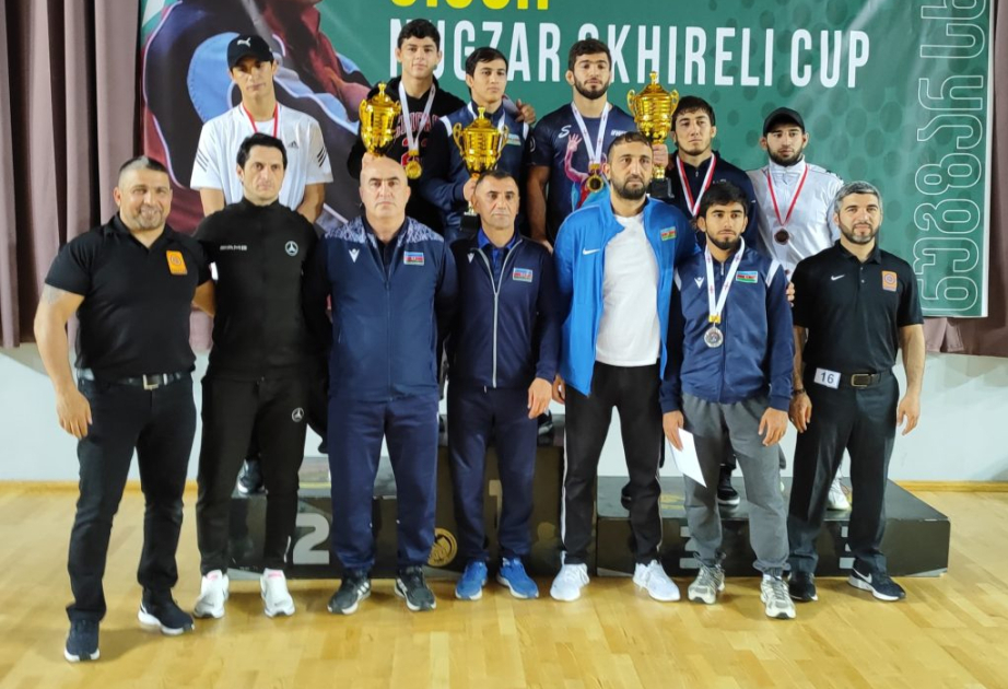 Young Azerbaijani freestyle wrestlers claim seven medals at Georgian tournament