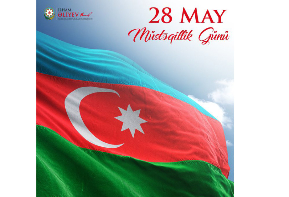 El Presidente de Azerbaiyán comparte una publicación con motivo del Día de la Independencia