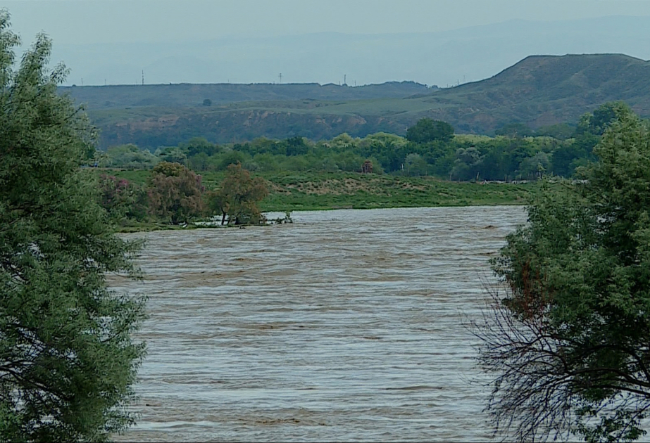 Kür çayındakı Avtomat Hidrometeoroloji Məntəqədən  VİDEOREPORTAJ - FOTO