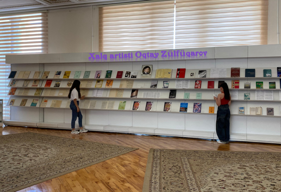 Milli Kitabxanada Xalq artisti Oqtay Zülfüqarova həsr edilmiş kitab sərgisi açılıb
