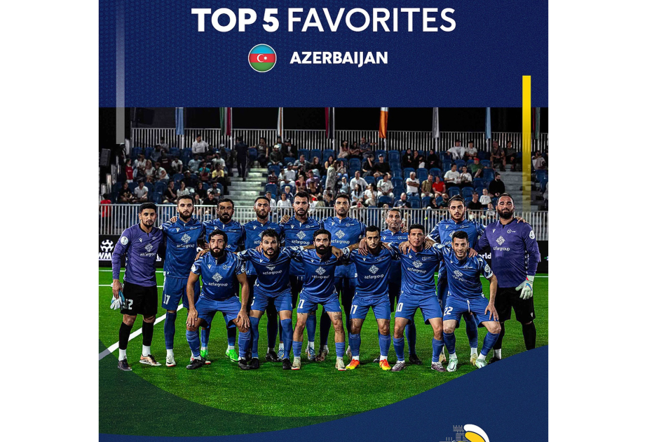 Azərbaycan minifutbol millisi Avropa çempionatının əsas favoritlərindən hesab olunur