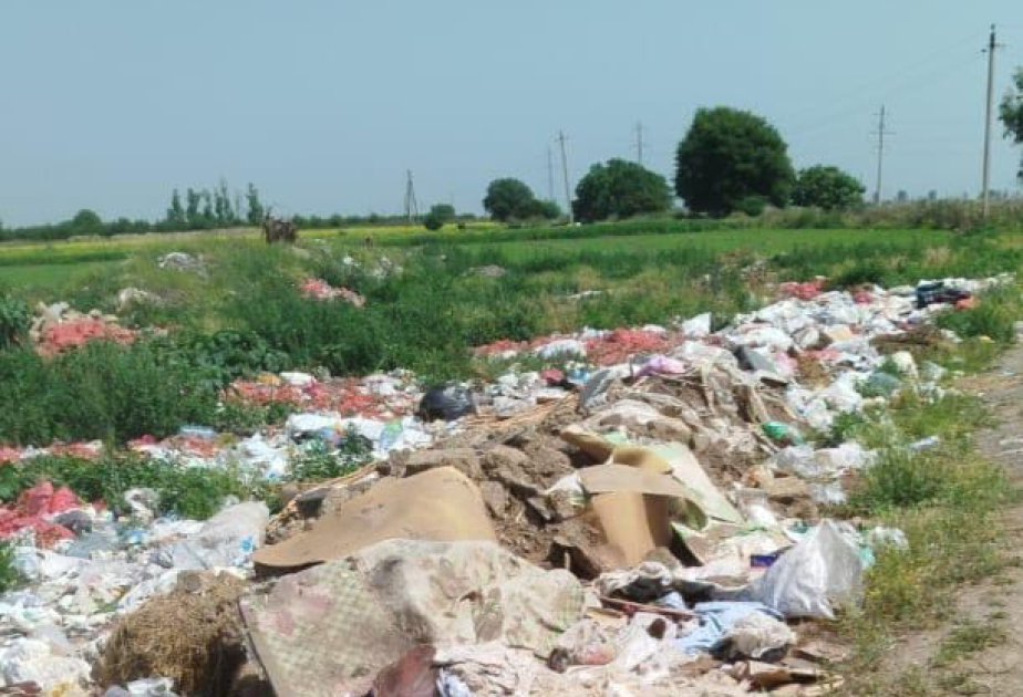 Ağdamda məişət tullantılarını tutumlardan kənar yerlərə atan şəxslər barəsində protokol tərtib edilib