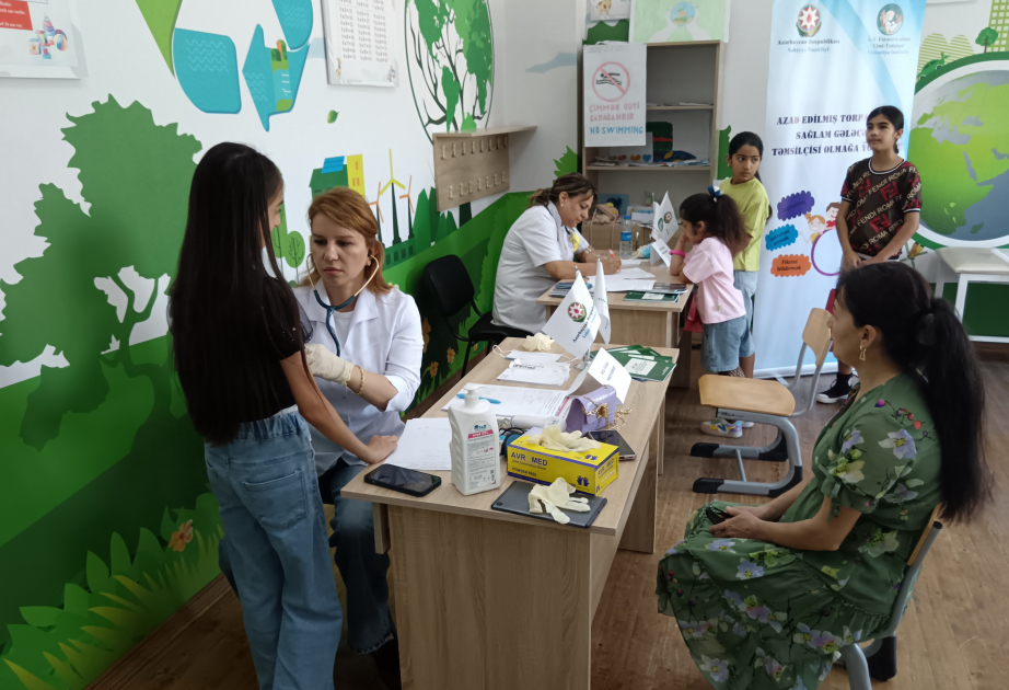 Unos 350 niños de Zangilan, Jabrail y Fuzuli son objeto de reconocimientos médicos