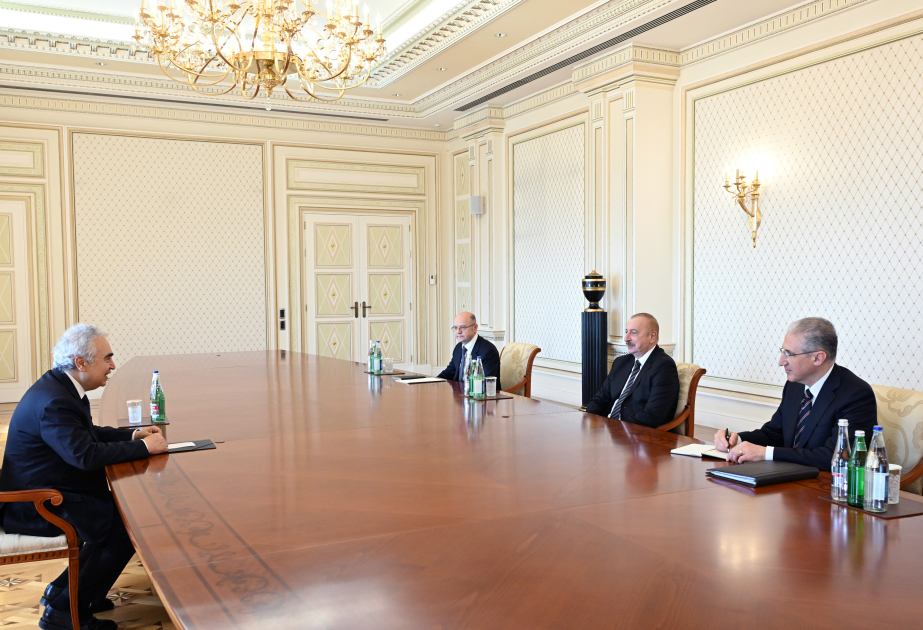 Präsident Ilham Aliyev empfängt Exekutivdirektor der Internationalen Energieagentur VIDEO