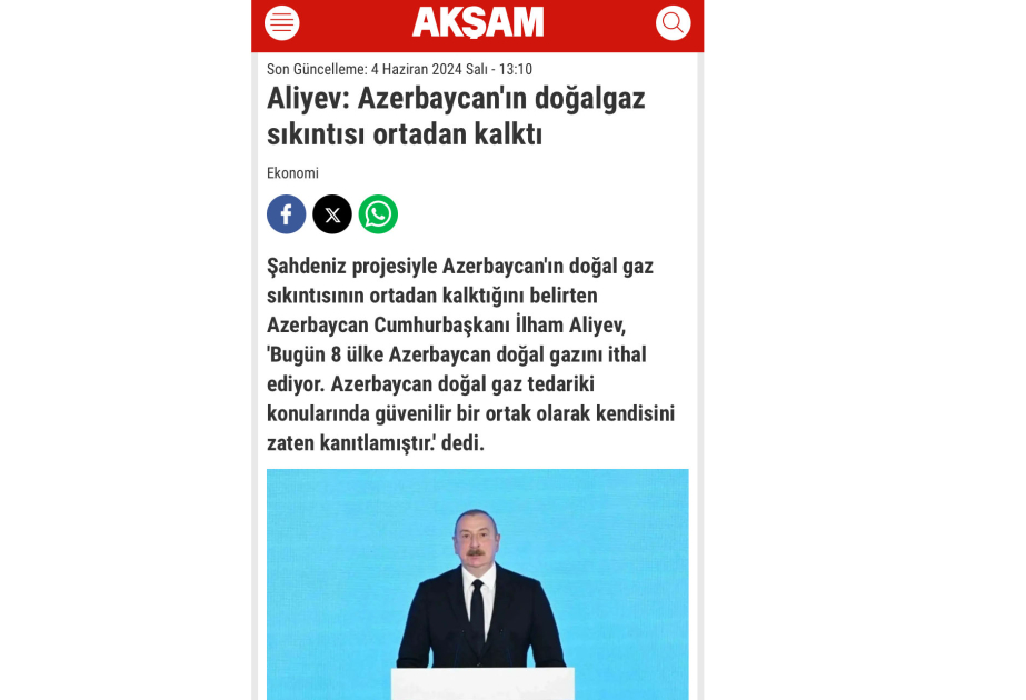 Мировые СМИ широко осветили выступление Президента Ильхама Алиева на церемонии открытия Бакинской энергетической недели