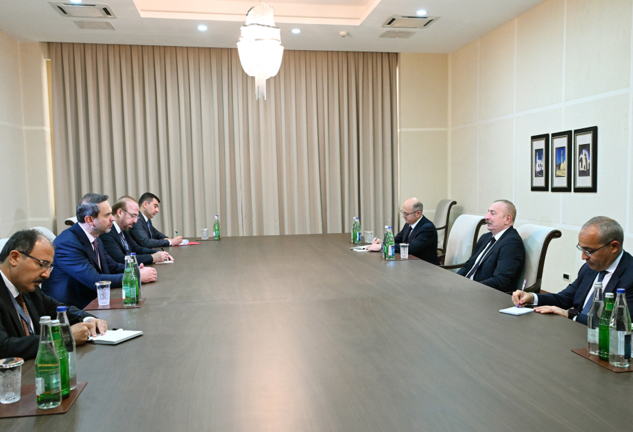 伊利哈姆·阿利耶夫总统会见土耳其能源和自然资源部部长