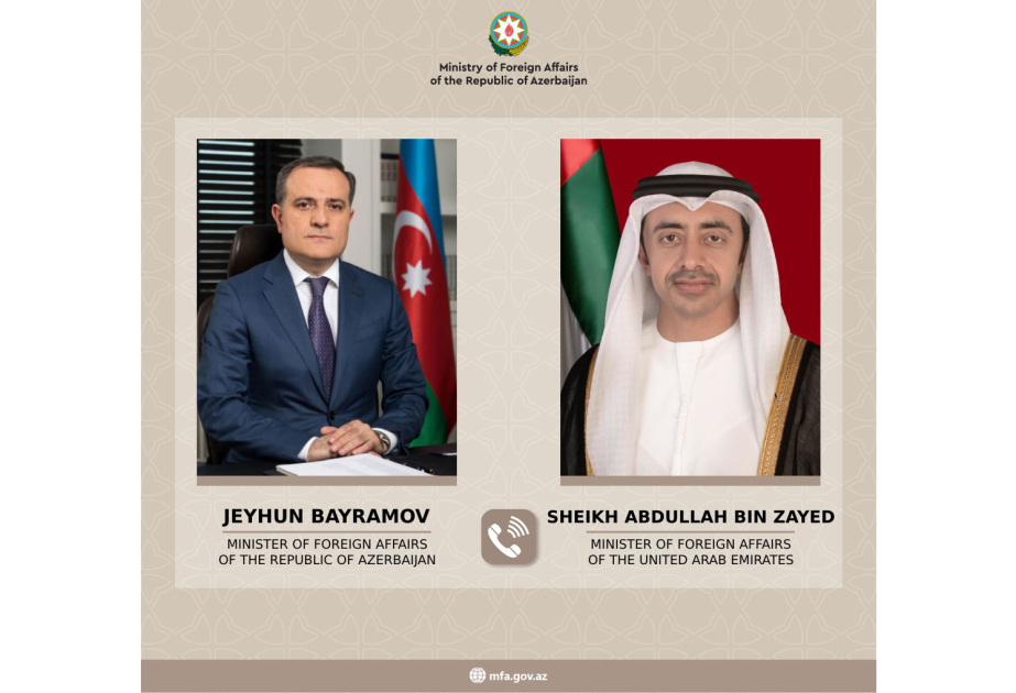 Entretien téléphonique entre les chefs de la diplomatie azerbaïdjanaise et émiratie
