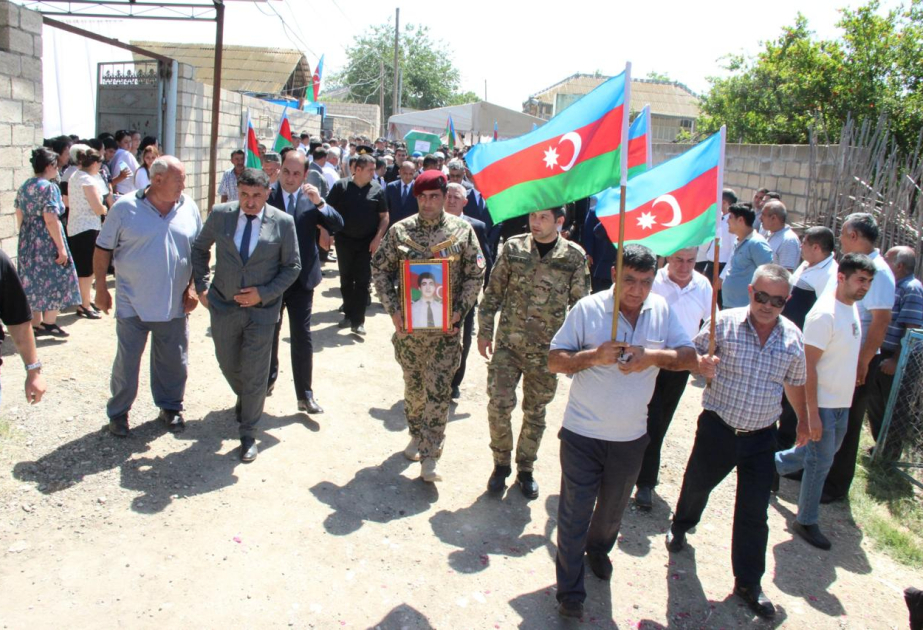 Şəhid Niyaz Novruzovun nəşinin qalıqları doğulduğu kənddə dəfn olunub