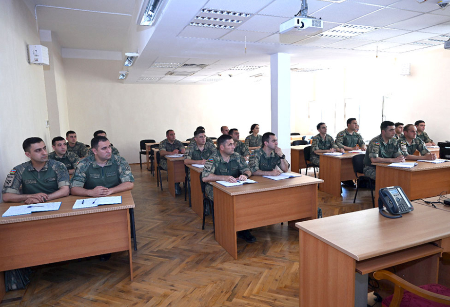 Hərbi Polis İdarəsində təlim kursu keçirilib