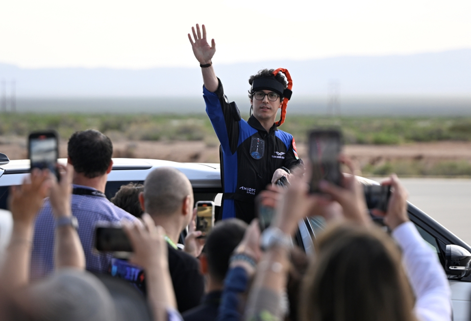 Turkiye`s astronaut of Azerbaijani origin flies into space  VIDEO