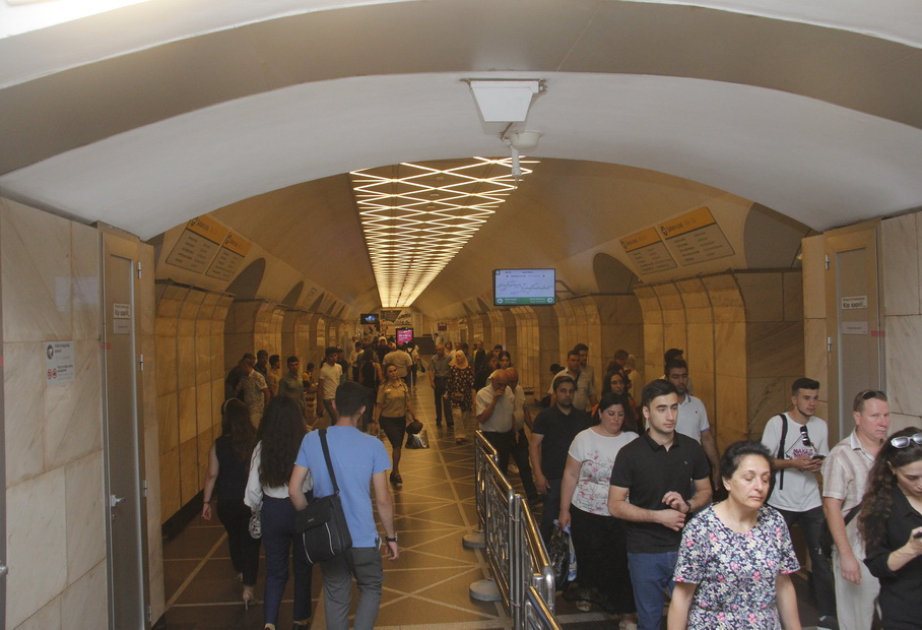 Ötən ay Bakı metrosunda daşınan sərnişinlərin sayı 5 faiz artıb