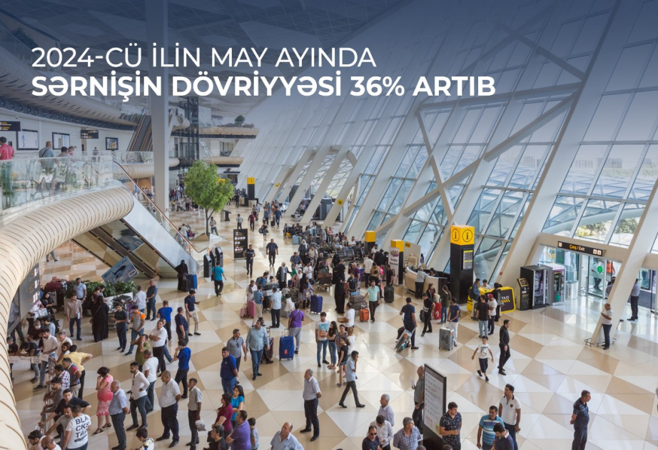 Passenger turnover at Baku Airport in May 2024 increased by 36%