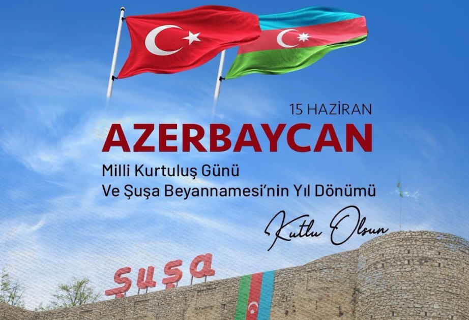 President of Northern Cyprus Ersin Tatar congratulates Azerbaijan on National Salvation Day and 3rd anniversary of Shusha Declaration