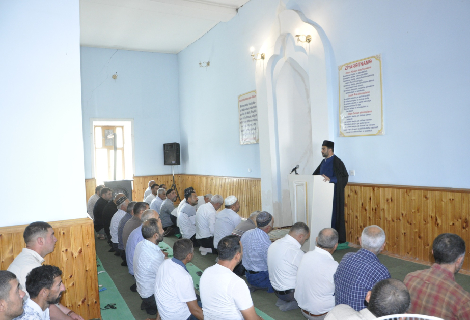 Ağdamda şəhid və aztəminatlı ailələrə Qurban sovqatı paylanıb