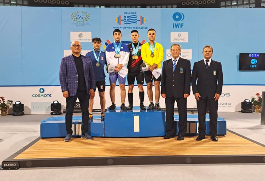 Avropa birinciliyi: Azərbaycan ağırlıqqaldıranı üç medal qazanıb
