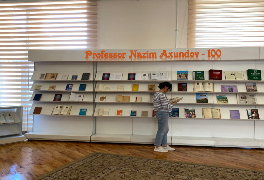 Milli Kitabxanada “Professor Nazim Axundоv-100” adlı kitab sərgisi açılıb
