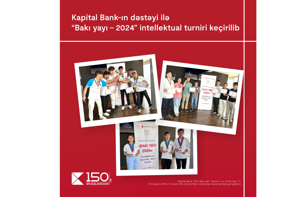 ®  При поддержке Kapital Bank состоялся турнир «Бакинское лето – 2024»
