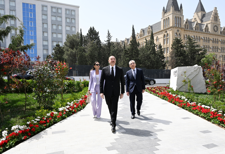President Ilham Aliyev and First Lady Mehriban Aliyeva participated in opening of the new building of Institute of Botany in Baku and reviewed the developments at the Botanical Garden VIDEO