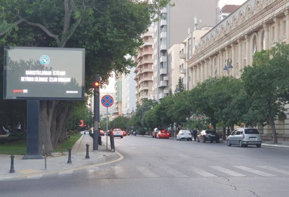 Bakı, Sumqayıt və Gəncənin küçə və prospektlərində narkomaniya ilə bağlı maarifləndirici sosial çarxlar yayımlanır