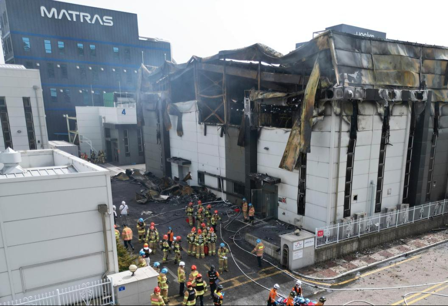Südkorea: Tote bei Brand in Batteriefabrik