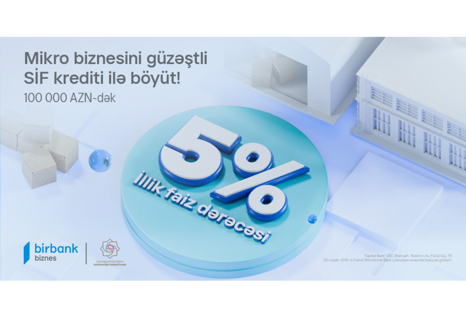 ®  “Birbank Biznes”də Sahibkarlığın İnkişafı Fondunun kreditindən yararlanma imkanı