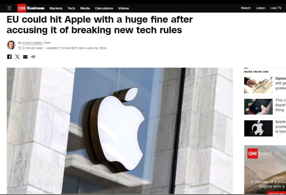 Евросоюз готовится оштрафовать Apple