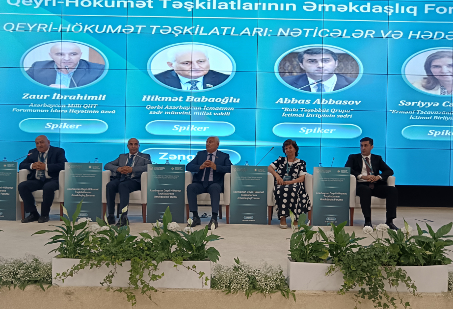Zəngilanda “Azərbaycan QHT-ləri: nəticələr və hədəflər” adlı panel müzakirələrə başlanılıb