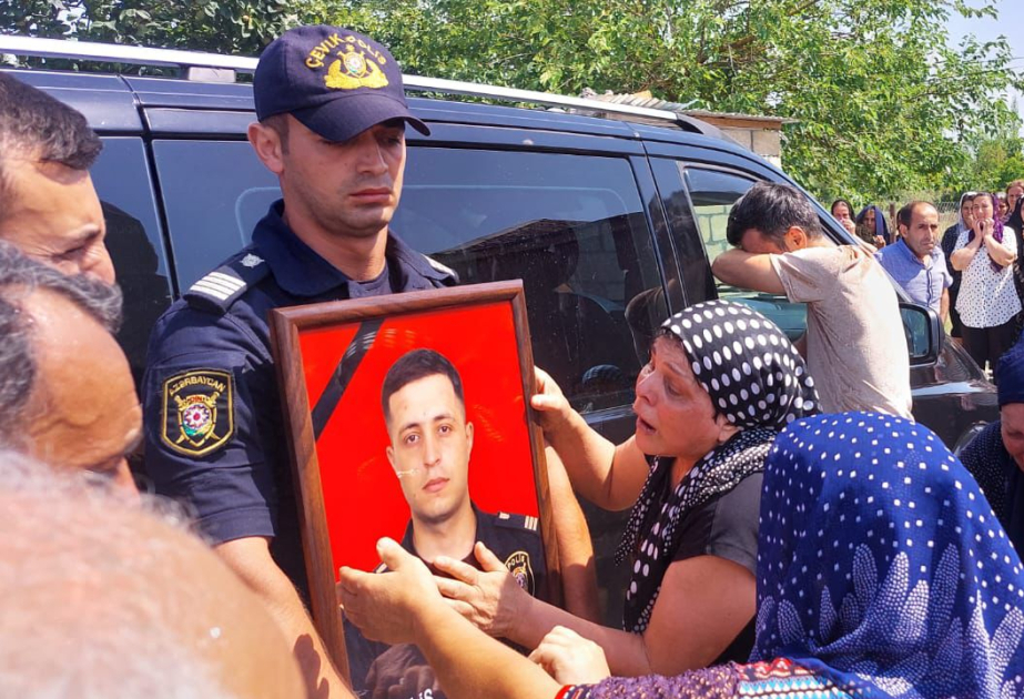 Сержант полиции Мирали Гейдаров похоронен в Кюрдамире ФОТО