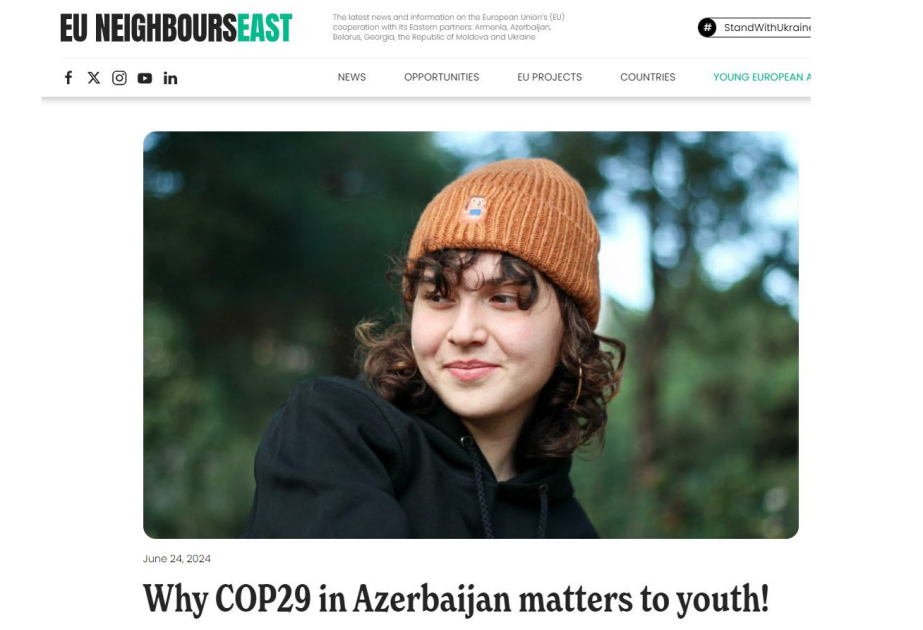 Avropa gənclərinin elçiləri COP29 konfransının əhəmiyyətindən bəhs edirlər
