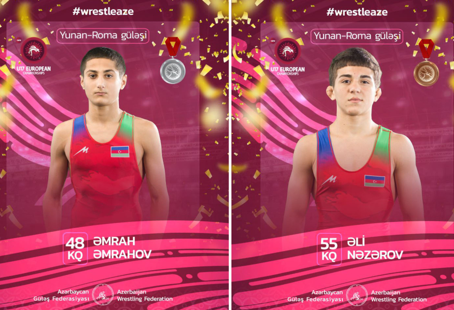 Azərbaycan güləşçiləri Avropa çempionatına 4 medalla başlayıblar