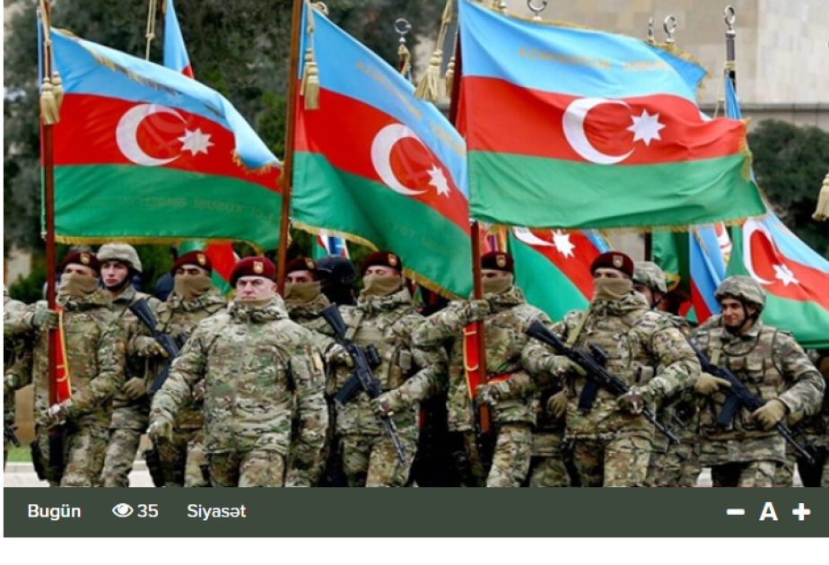 Gürcüstan mətbuatında AZƏRTAC-ın xüsusi müxbirinin Silahlı Qüvvələr Gününə həsr olunmuş məqaləsi dərc edilib