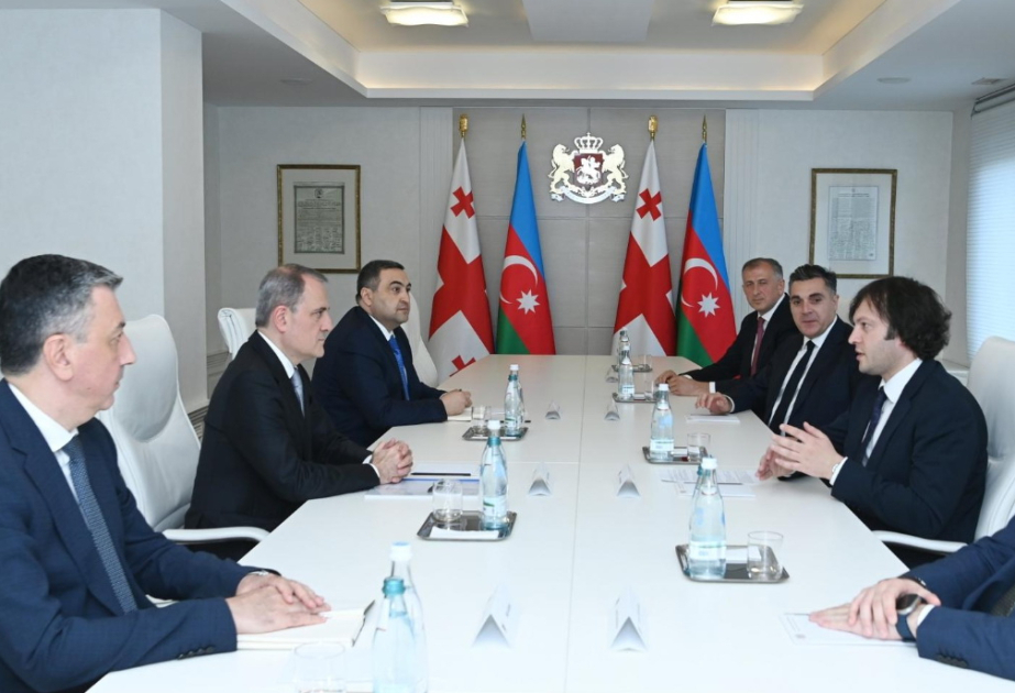 Ceyhun Bayramov Gürcüstanın Baş naziri ilə strateji sahələrdə əməkdaşlığın genişləndirilməsi məsələlərini müzakirə edib