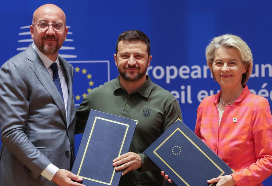 EU-Gipfel in Brüssel: Ukraine und EU unterzeichnen Sicherheitsabkommen