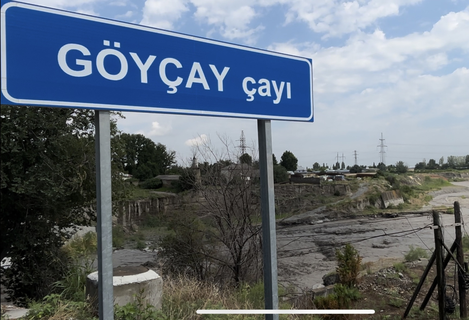 Göyçay çayına gələn sel Cəyirli kəndində əkin sahələrini yarasız hala salıb VİDEO