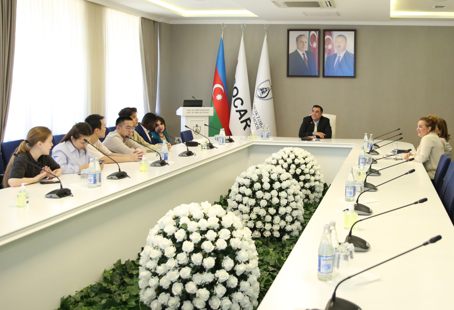 BHOS rector meets with foreign students