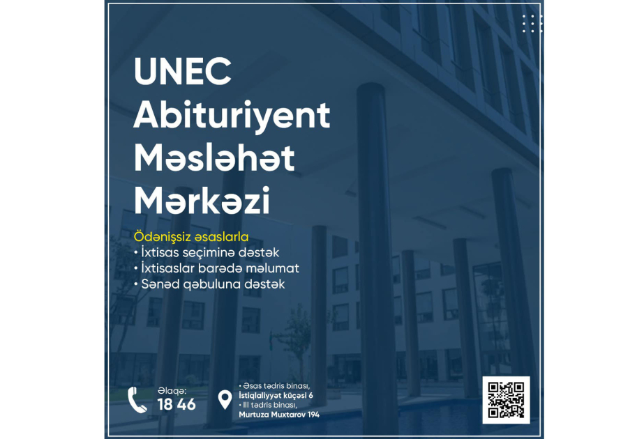 UNEC Abituriyent Məsləhət Mərkəzi yaradılıb