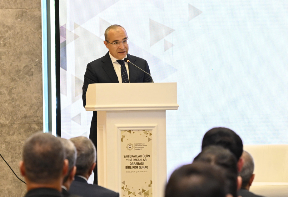 وزير الاقتصاد: انشاء ظروف جيدة لرواد الأعمال في أذربيجان