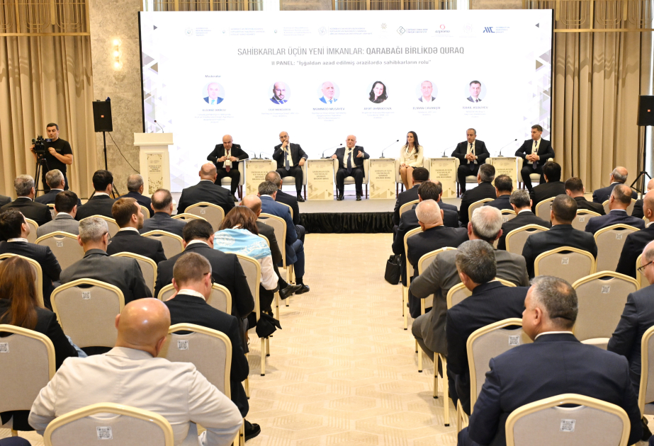 Şuşada azad edilmiş ərazilərdə biznes imkanlarına dair panel müzakirələr keçirilib VİDEO
