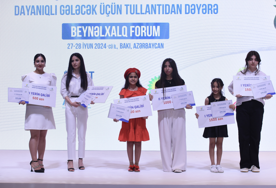“Tullantıdan dəyərə” rəsm müsabiqəsinin qalibləri mükafatlandırılıblar