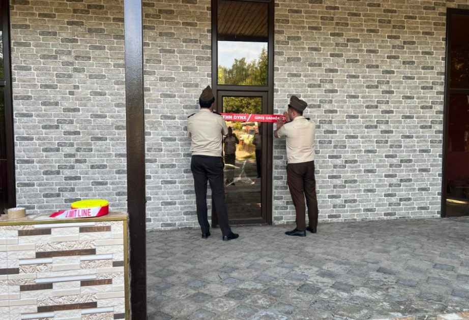 FHN-in Dövlət Yanğın Nəzarəti Xidməti yanğın təhlükəli obyektin fəaliyyətini dayandırıb