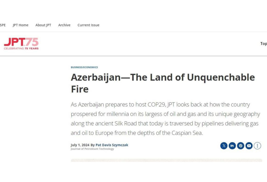 Journal of Petroleum Technology: Azerbaijan - the Land of Unquenchable Fire