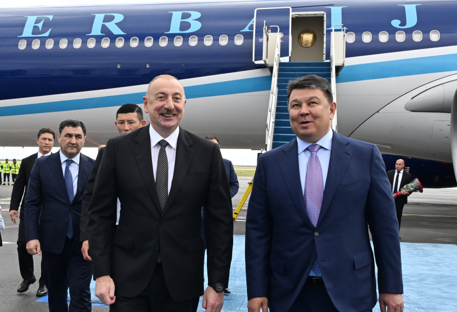 President Ilham Aliyev embarked on a visit to Astana, Kazakhstan VIDEO