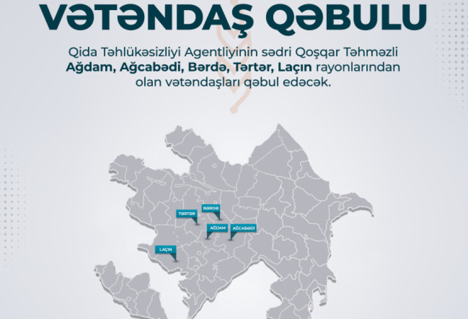 AQTA sədri Ağdam rayon Heydər Əliyev Mərkəzində vətəndaşları qəbul edəcək