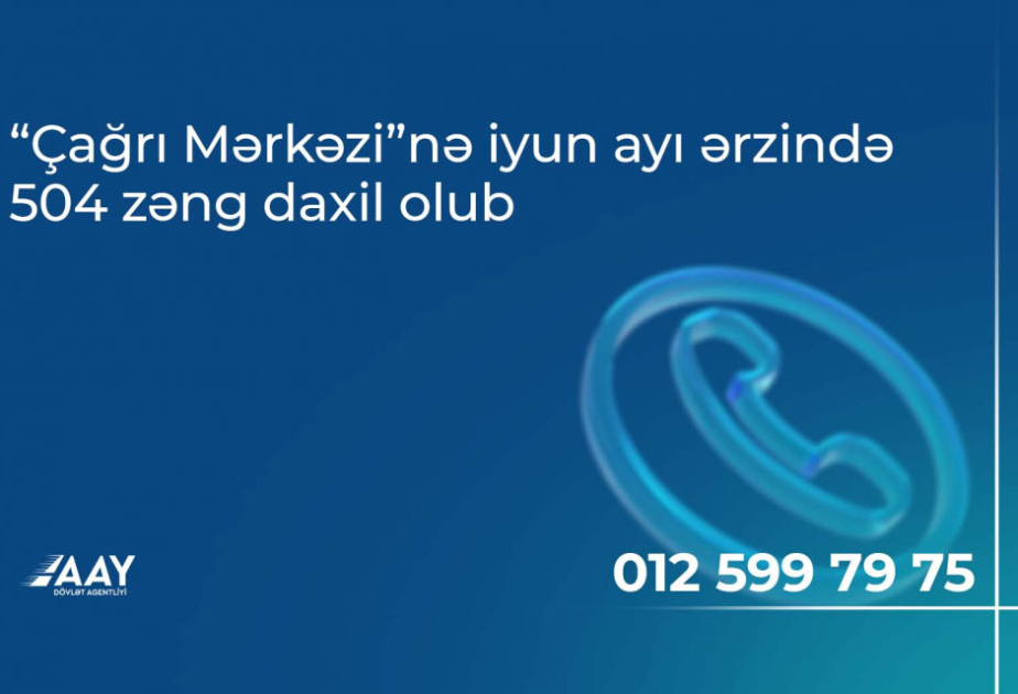Avtomobil Yolları Dövlət Agentliyinin “Çağrı mərkəzi”nə iyun ayında 504 zəng daxil olub