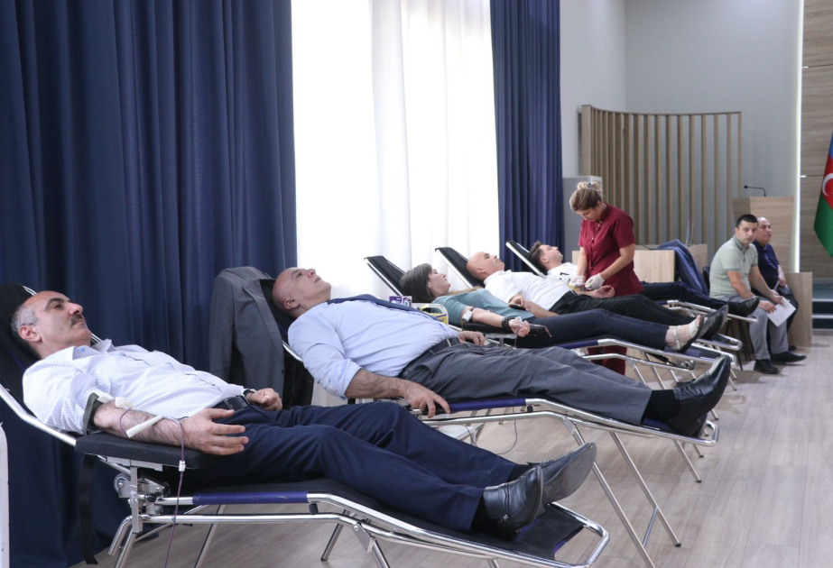 Ekologiya və Təbii Sərvətlər Nazirliyində qanvermə aksiyası keçirilib