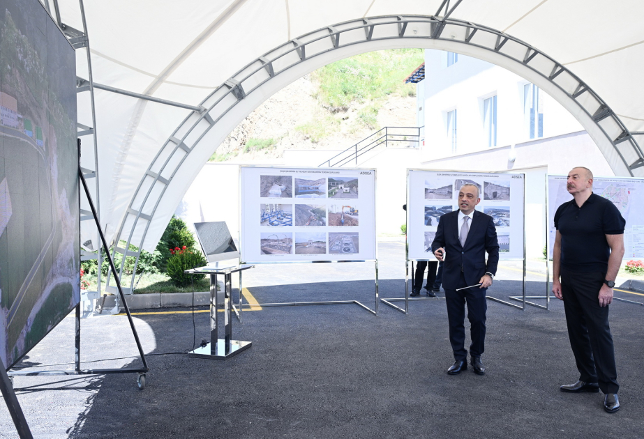 President Ilham Aliyev attended inauguration of Shusha water treatment plant complex VIDEO